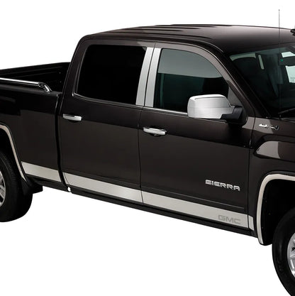Putco GMC Logo Stainless Steel Rocker Panel Kit |9751240GM-2| Fits GMC Sierra 1500 2019-2026 Regular Cab 8' Bed