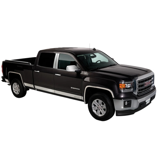Putco GMC Logo Stainless Steel Rocker Panel Kit |9751240GM-2| Fits GMC Sierra 1500 2019-2026 Regular Cab 8' Bed