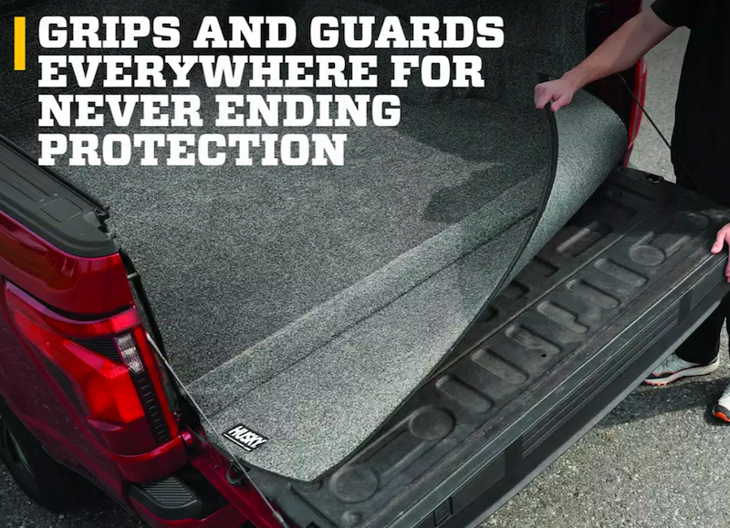 Husky Liners Full Truck Bed Liner |HBRC20SBK| - Fits 2020-2026 Chevrolet Silverado & GMC Sierra 2500HD, 3500HD, 6.9' Bed, w/Out Multi-PRO Tailgate - Crew & Double Cab | Guardian Comfort Mat, 1 pc. Grey