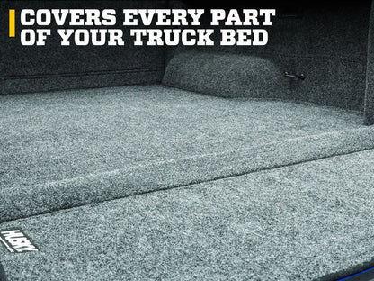 Husky Liners Full Truck Bed Liner |HBRQ15SBK| - Fits 2015-2026 Ford F-150, 6.7' Bed | Guardian Comfort Mat 1pc. Grey