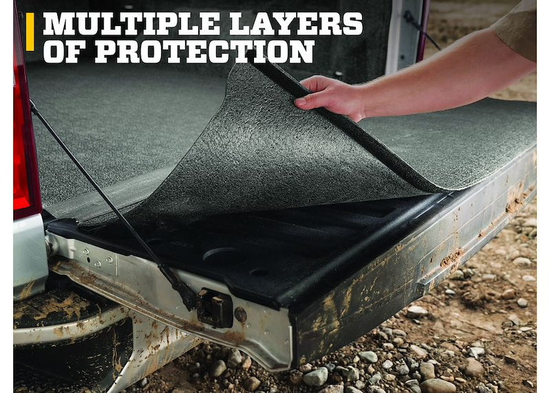 Husky Liners Truck Bed & Tailgate Mat |HIMC19CCS| - Fits 2019-2026 Chevrolet Silverado & GMC Sierra 1500, w/Out Multi-Pro TG - Crew Cab | Guardian Impact Liner 1pc. Black