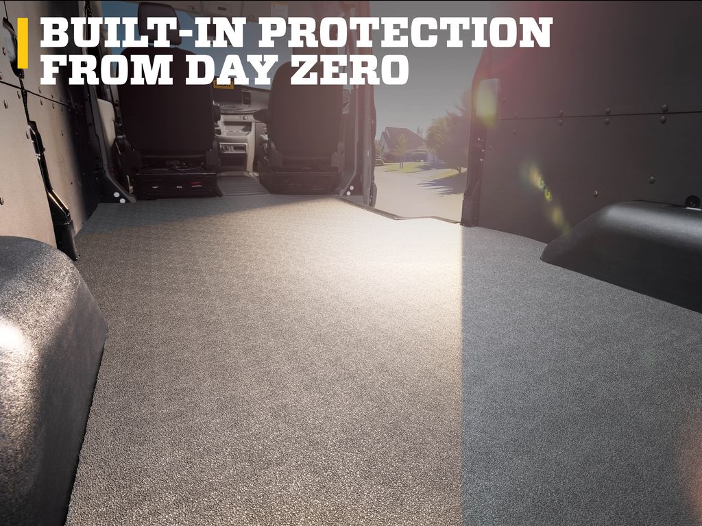 Husky Liners Van Mat - Full |HVTRF92| - Fits 2006-2019 Ford E-150/E-250/E-350 Super Duty/E-450 Super Duty | Guardian Comfort - 1 pc. Black