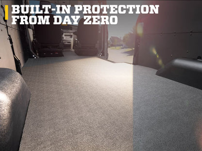 Husky Liners Van Mat - Full |HVTRF92| - Fits 2006-2019 Ford E-150/E-250/E-350 Super Duty/E-450 Super Duty | Guardian Comfort - 1 pc. Black