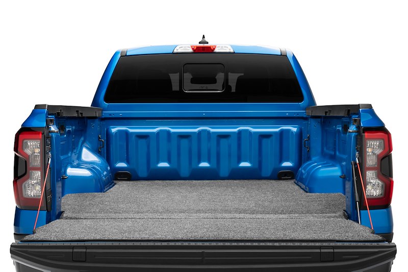 Husky Liners Truck Bed & Tailgate Mat |HXLTBMQ15SCS| - Fits 2015-2026 Ford F-150 & F-150 Lightning - 5.5' Bed - SuperCrew, Models w/Spray On Bed Liner/No Liner | Guardian Comfort Liner, 1pc. Grey