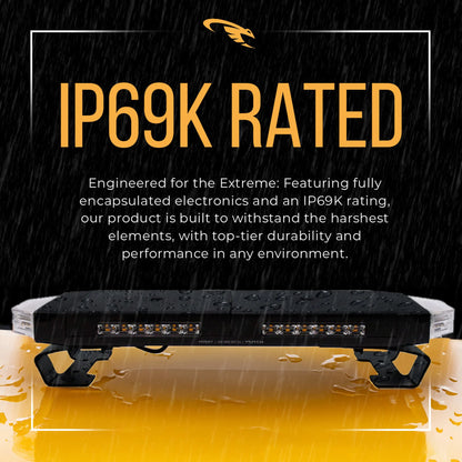 Putco 950124 Hornet Amber LED Stealth Rooftop Strobe Light Bar 24" |950124|