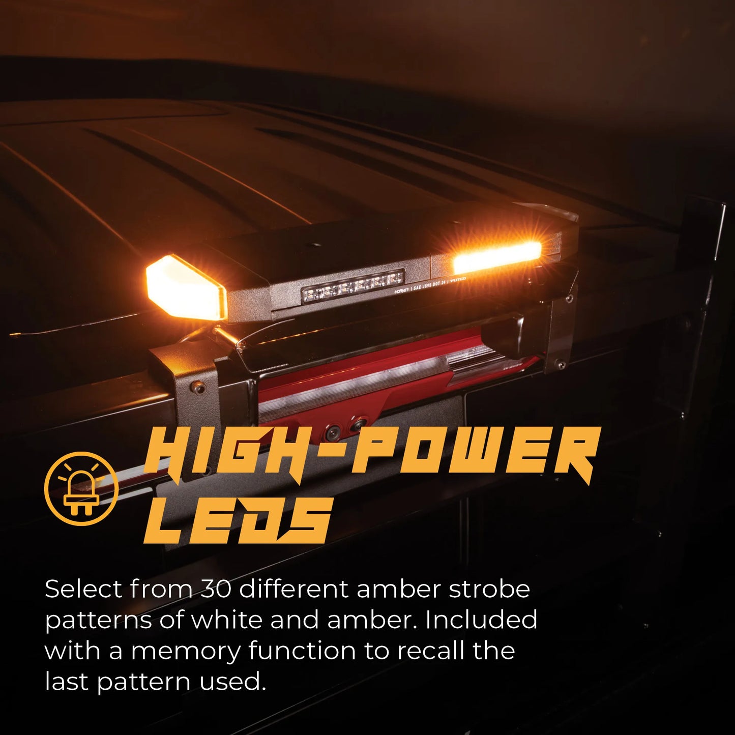 Putco Tri-Hornet LED Stealth Rooftop Strobe Light Bar (Amber, White & Blue) - 36" Tri Color Strobe Light |950236|