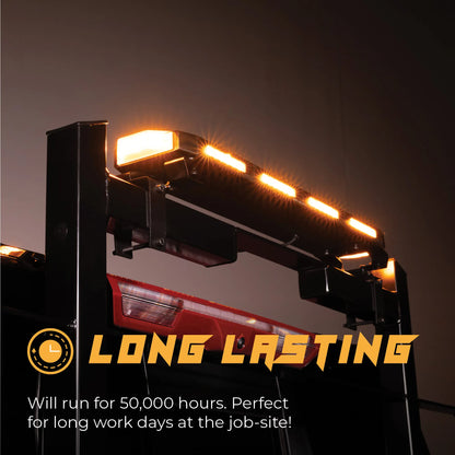 Putco Tri-Hornet LED Stealth Rooftop Strobe Light Bar (Amber, White & Blue) - 24" Tri Color Strobe Light |950224|