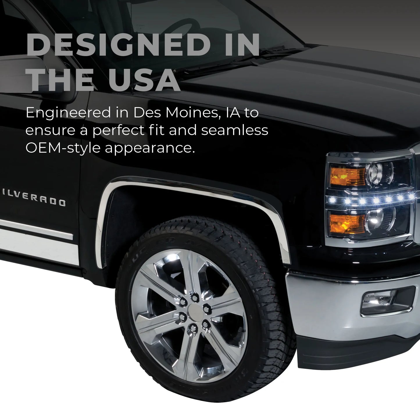 Putco Stainless Steel Fender Trim Kit |97130| - Fits Dodge Ram Truck 1500 2019-2027