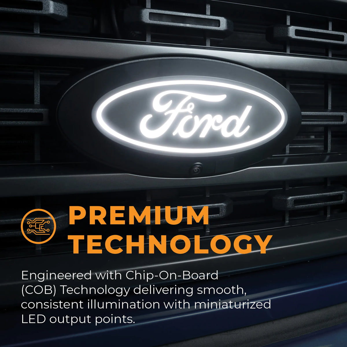 Putco Luminix White LED Emblem |92602| - Fits Ford F150 18-20