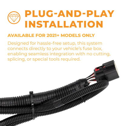 Putco Luminix White LED Oval Light Up Grille Emblem|92802| - Fits Ford F250, F350, F450, F550 20-22 w/ Camera