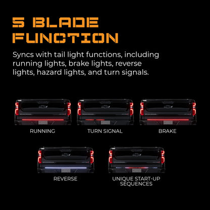 Putco Freedom Blade Tailgate Light Bar with Plug-N-Play Connector |760060-12| - Fits Ford F150 Equipped with Factory Halogen Taillamps 2021-2023