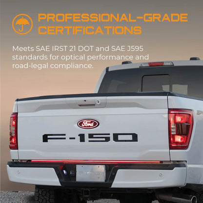 Putco Blade Red & White LED Tailgate Light Bar (Universal Fit) - 60" Long |92010-60|