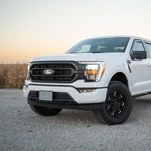 Putco Luminix White Oval LED Emblem |92607| - Fits Ford F150 2024-2027 with Camera and w/o Spray Washer