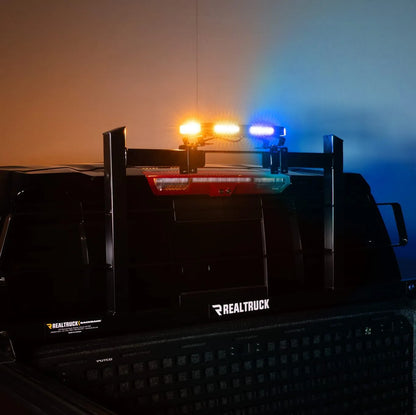 Putco Tri-Hornet LED Stealth Rooftop Strobe Light Bar (Amber, White & Blue), 16" Tri Color Strobe Light |950216|