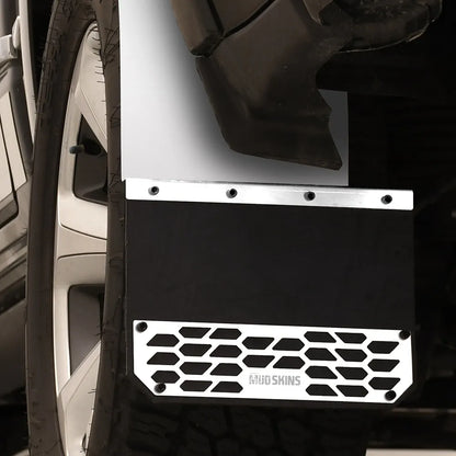 Putco Solid Polished Stainless Steel Mud Skins - Rear Pair |78303| - Fits Dodge Ram Truck 1500 2019-2027