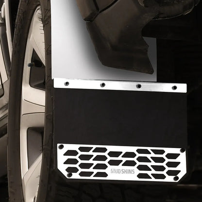 Putco Solid Polished Stainless Steel Mud Skins - Rear Pair |78303| - Fits Dodge Ram Truck 1500 2019-2027
