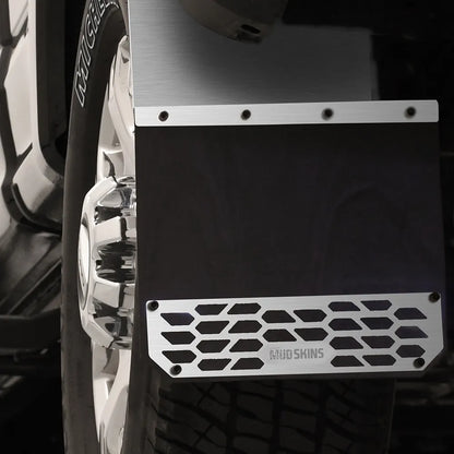 Putco Solid Polished Stainless Steel Mud Skins - Rear Pair |78303| - Fits Dodge Ram Truck 1500 2019-2027