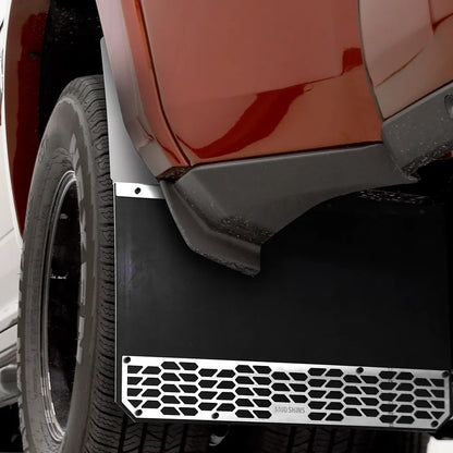 Putco Solid Polished Stainless Steel Mud Skins - Rear Pair |78303| - Fits Dodge Ram Truck 1500 2019-2027