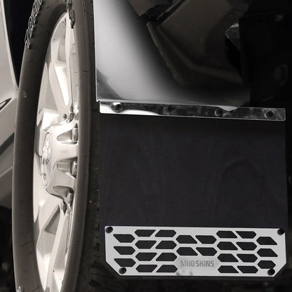 Putco Solid Polished Stainless Steel Mud Skins - Rear Pair |78303| - Fits Dodge Ram Truck 1500 2019-2027