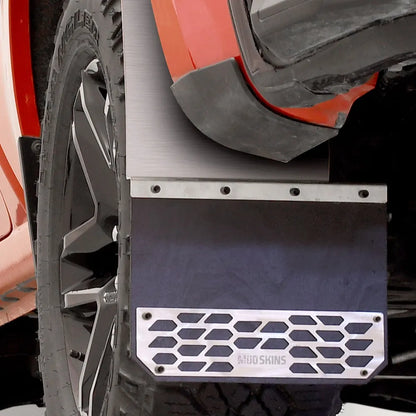 Putco Solid Polished Stainless Steel Mud Skins - Rear Pair |78303| - Fits Dodge Ram Truck 1500 2019-2027