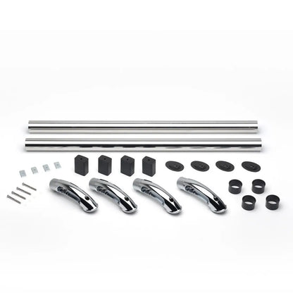 Putco Classic Locker Side Rails |89858| - Fits Chevy Silverado/GMC Sierra 2500/3500 2020-2027 6'9" Bed - Chrome Stainless Steel
