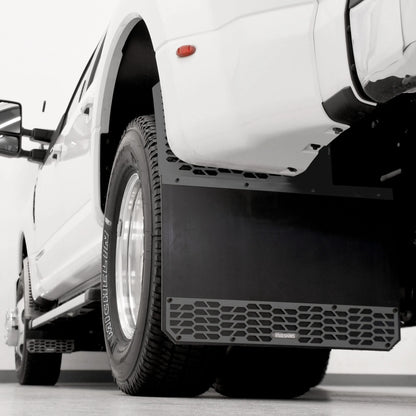 Putco Black HEX Mud Skins - Rear Pair |78255| - Fits Ford F350 / F450 2011-2016 Dually
