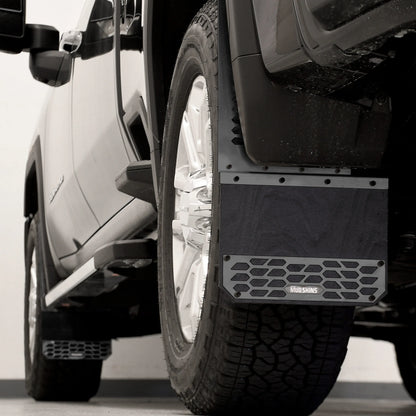 Putco Black HEX Mud Skins - Rear Pair |78255| - Fits Ford F350 / F450 2011-2016 Dually