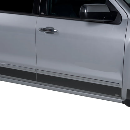 Putco Black Platinum Rocker Panels Kit |9751244BP| -  Fits Chevy Silverado 1500 / GMC Sierra 1500 2019-2026 Crew Cab 6'6" Bed