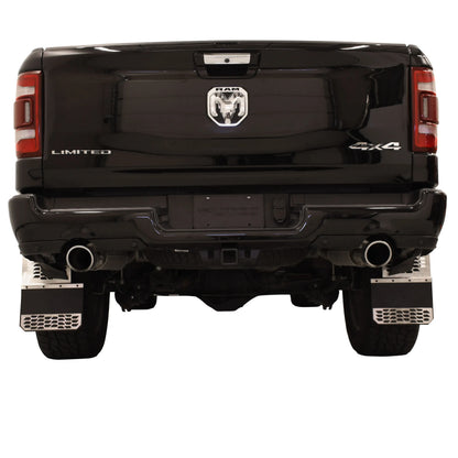 Putco Polished Stainless Steel HEX Steel Mud Skins - Rear Pair |78045| - Fits Dodge Ram 3500 2019-2027 Dually