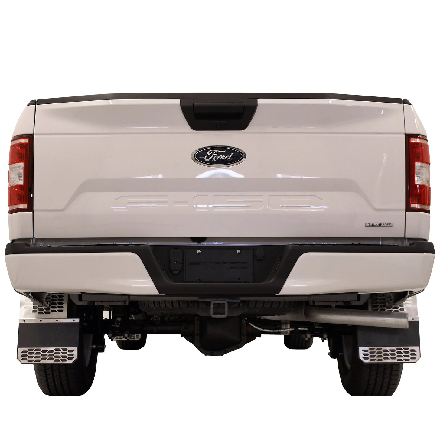 Putco Polished Stainless Steel HEX Steel Mud Skins - Rear Pair |78045| - Fits Dodge Ram 3500 2019-2027 Dually