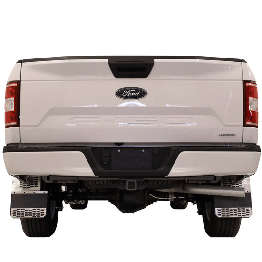 Putco Polished Stainless Steel HEX Steel Mud Skins - Front Pair |78050| - Fits Ford F250 F350 F450 F550 2011-2016