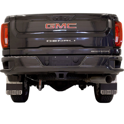 Putco Polished Stainless Steel HEX Steel Mud Skins - Rear Pair |78045| - Fits Dodge Ram 3500 2019-2027 Dually