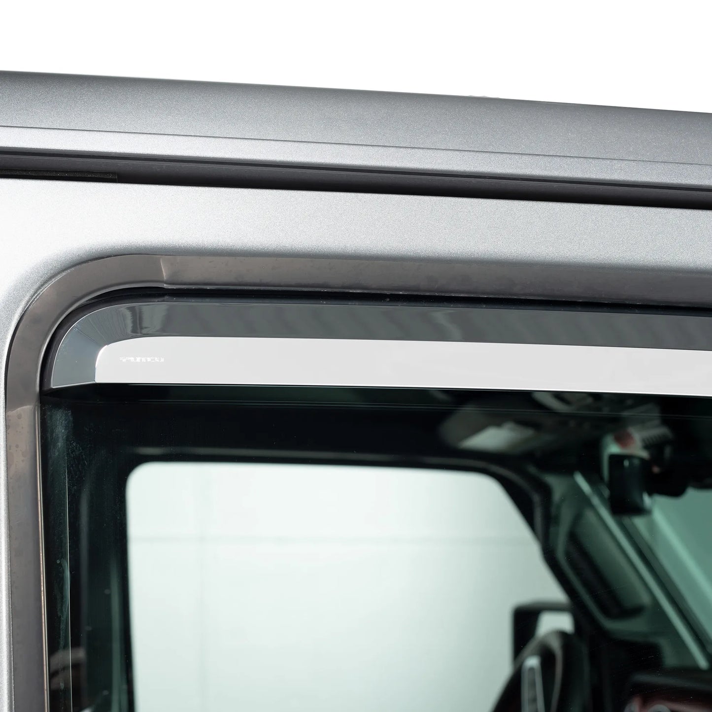 Putco Element Chrome Window Deflectors |480137| - Fits Dodge Ram Truck 2009-2027 Crew Cab/Mega Cab - Set of 4 - In Channel Install