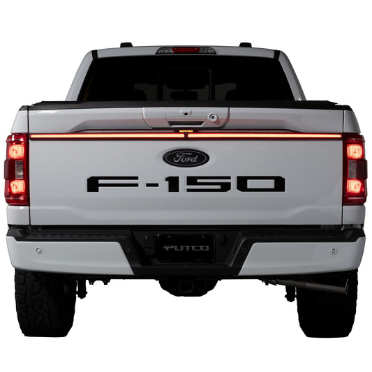 Putco Excalibur LED Tailgate Light Bar & Plug-N-Play Connector |92060-17| - Fits Ford F150 With Factory LED Taillamps & OBS 2021-2023 (With OBS/TowTech System)