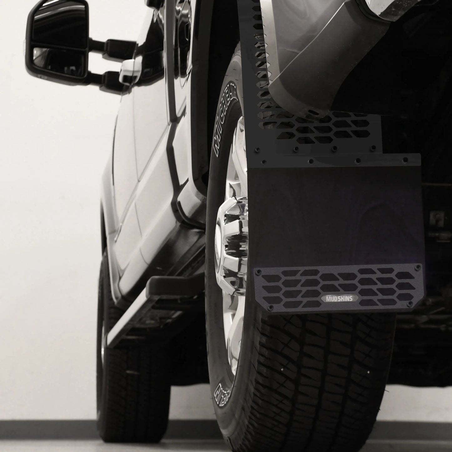 Putco Black HEX Mud Skins - Rear Pair |78255| - Fits Ford F350 / F450 2011-2016 Dually