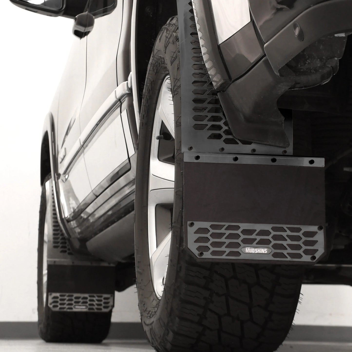 Putco Black HEX Mud Skins - Rear Pair |78255| - Fits Ford F350 / F450 2011-2016 Dually