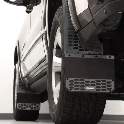 Putco Black HEX Mud Skins - Rear Pair |78255| - Fits Ford F350 / F450 2011-2016 Dually