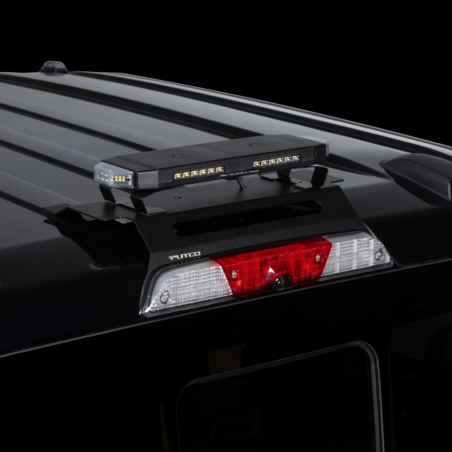 Putco Tri-Hornet LED Stealth Rooftop Strobe Light Bar (Amber, White & Blue), 16" Tri Color Strobe Light |950216|