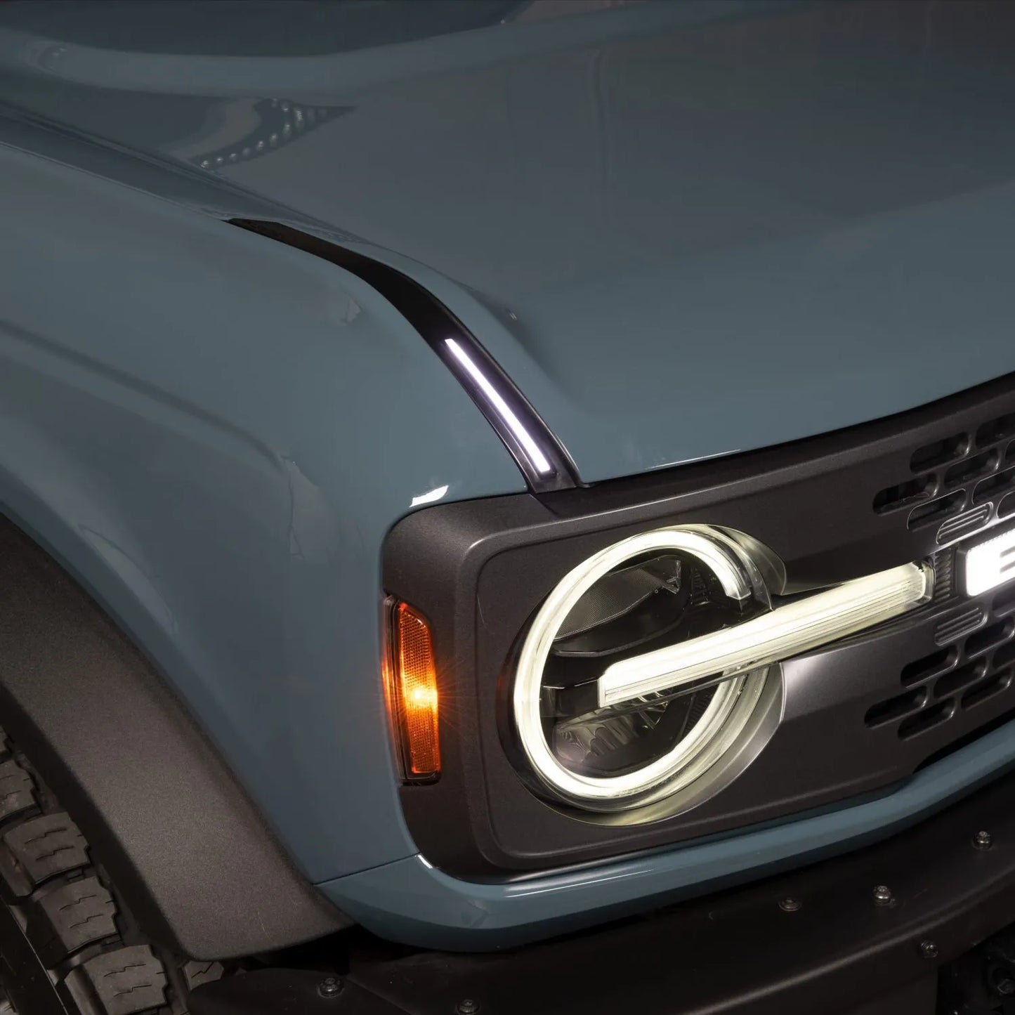 Putco Luminix LED DRL Lights, 1 Pair of Hood Limb Riser Replacements |50001| - Fits Ford Bronco 2021-2027