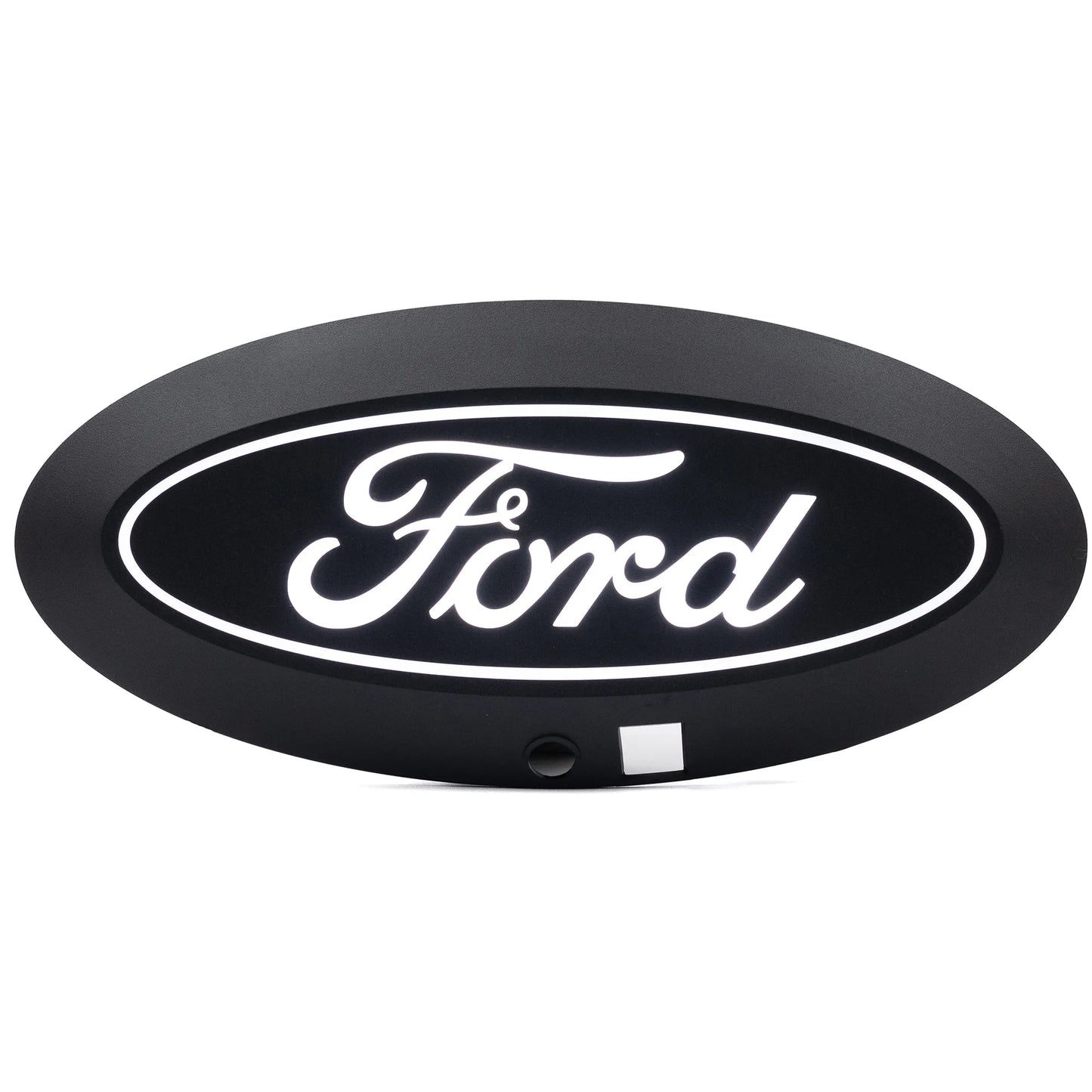 Putco Luminix White Oval LED Emblem |92803| - Fits Ford F250, F350, F450, F550 2023-2027 with Camera and Spray Washer