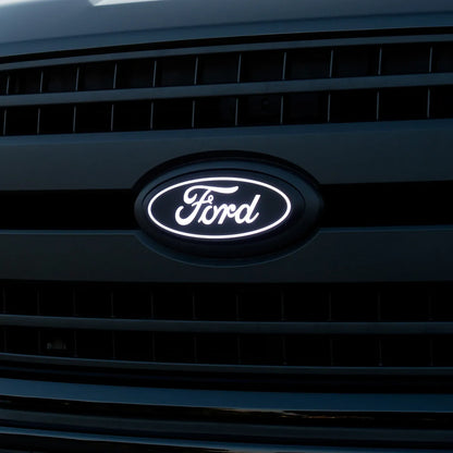 Putco Luminix Oval LED Grille Emblem |92608| - Fits Ford F150 2024-2027 w/o Front Camera, Includes Plug-N-Play Harness (Fuse Box Install)