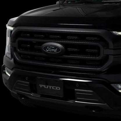 Putco Luminix White Oval LED Emblem |92607| - Fits Ford F150 2024-2027 with Camera and w/o Spray Washer
