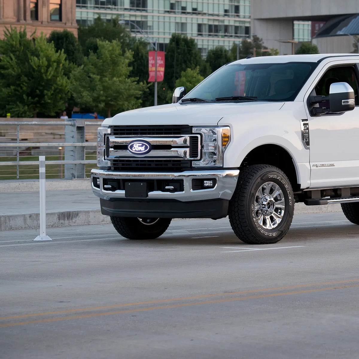 Putco Luminix White LED Oval Light Up Grille Emblem|92802| - Fits Ford F250, F350, F450, F550 20-22 w/ Camera