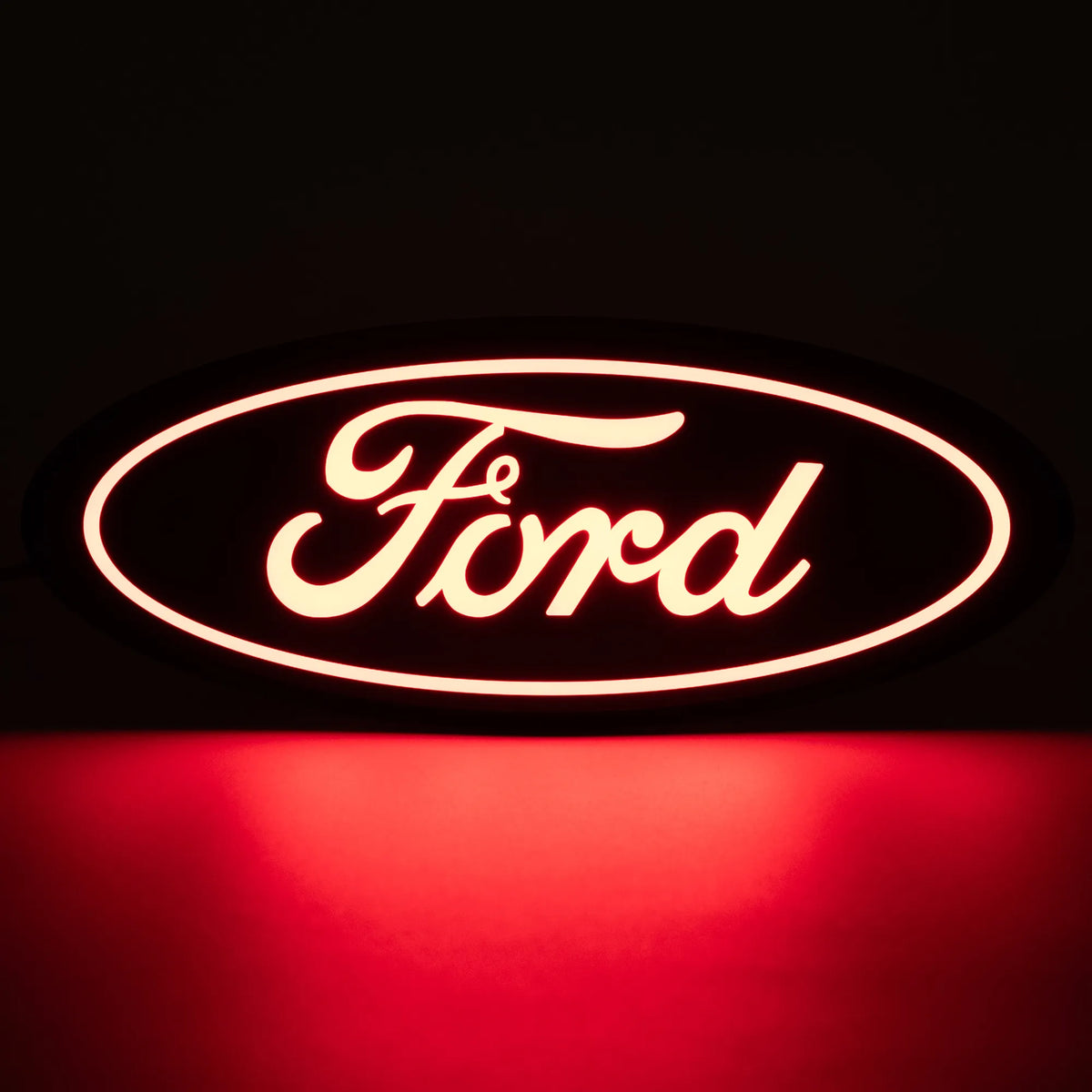 Putco Luminix LED Red Oval Tailgate LED Emblem |92604| - Fits Ford F150 / F250 / F350 / F450 2015-2027 (All models except Platinum or Limited)