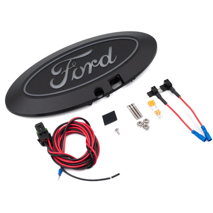 Putco Luminix White Oval LED Emblem |92606| - Fits Ford F150 2023 w/Camera and w/o Spray Washer
