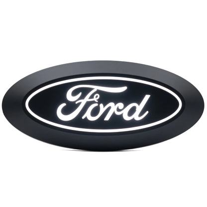 Putco Luminix Oval LED Grille Emblem |92608| - Fits Ford F150 2024-2027 w/o Front Camera, Includes Plug-N-Play Harness (Fuse Box Install)