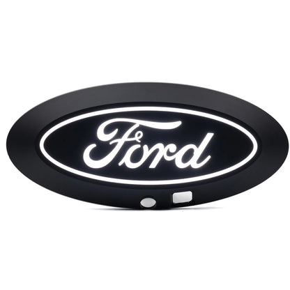 Putco Luminix White Oval LED Grille Emblem |92609| - Fits Ford F150 2024-2027 - Fits w/Front Camera, Includes Plug-N-Play Harness (Fuse Box Install)