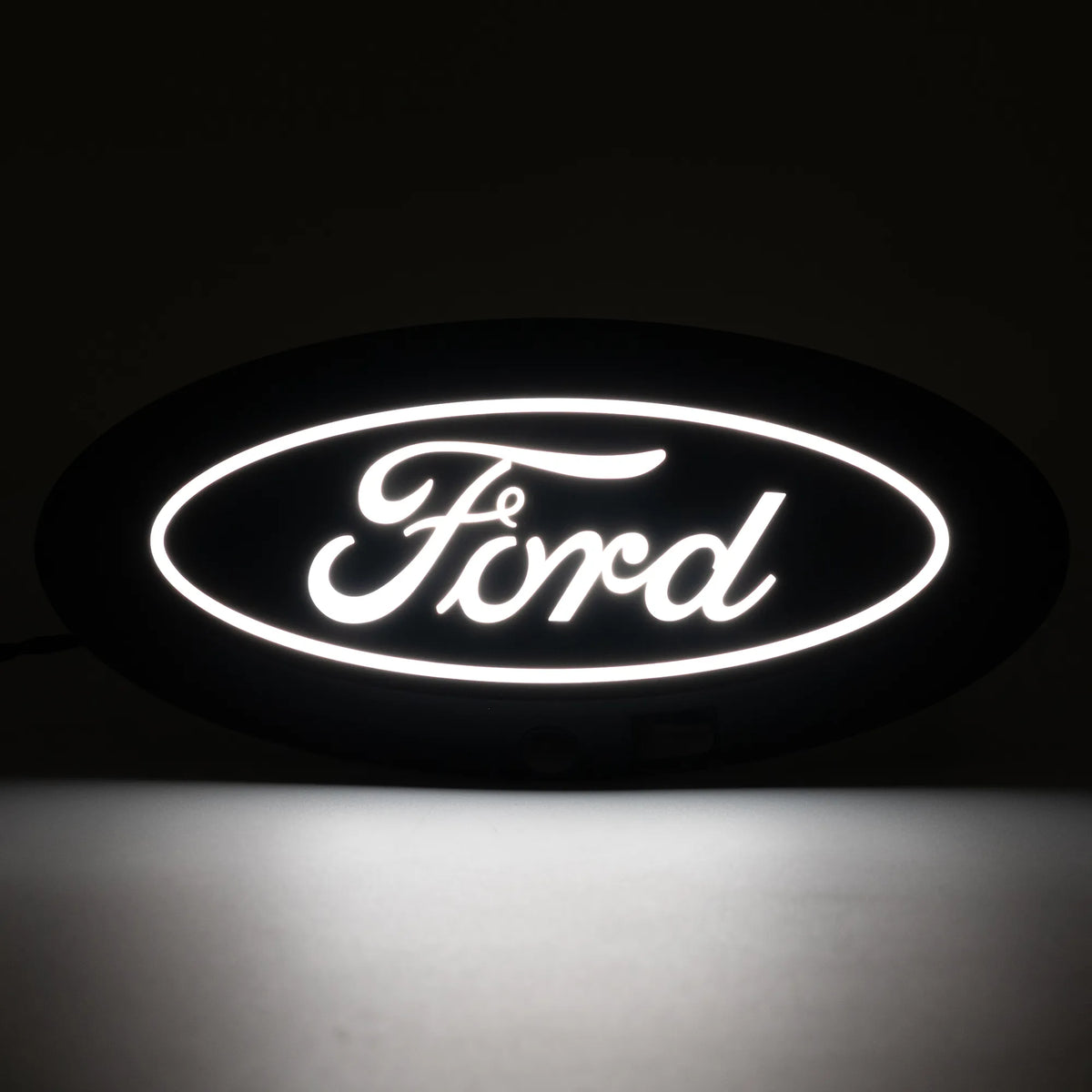 Putco Luminix White Oval LED Emblem |92607| - Fits Ford F150 2024-2027 with Camera and w/o Spray Washer