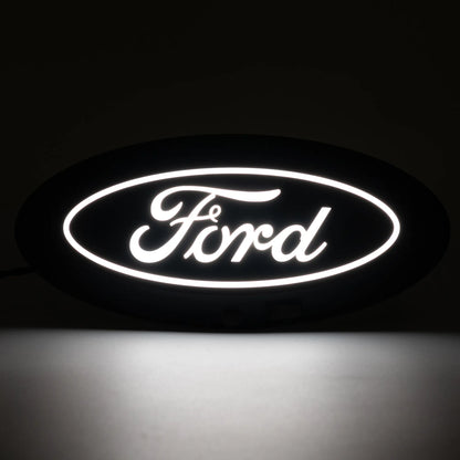 Putco Luminix White Oval LED Emblem |92607| - Fits Ford F150 2024-2027 with Camera and w/o Spray Washer