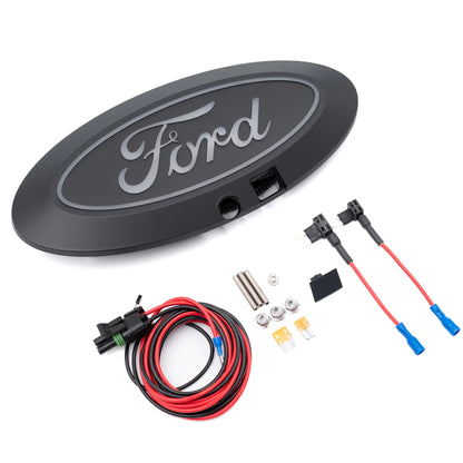Putco Luminix White LED Emblem with Camera and Quick Connect Harness - |92605| Fits Ford F150 2021-2023 w/Front Camera (for 2023 Fits w/Spray Washer) Plug-N-Play Harness (Fuse Box Install)